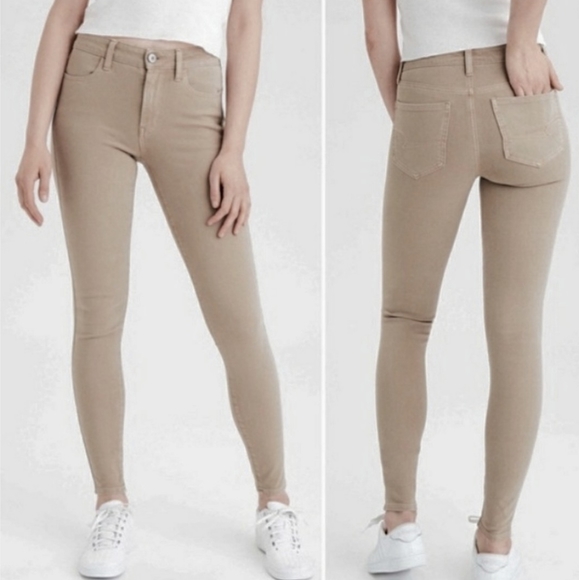 american eagle tan jeans